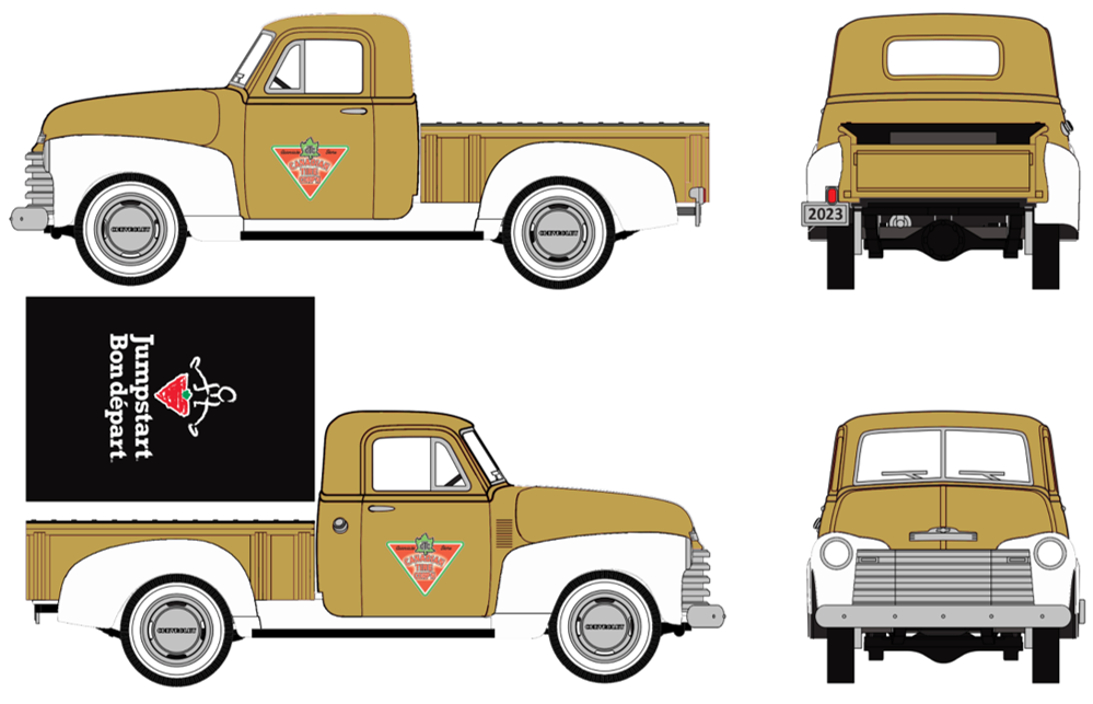 NEW! 1952 Gold Chevy Pickup